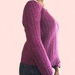 Arizona Jeans Purple Sweater Cable Knit Photo 1