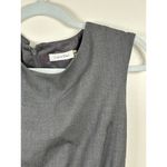 Calvin Klein  Cap Sleeve Collared Button Front Gray‎ Woven Dress Size 2 Photo 5