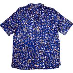 Open Edit  Satin Camp Button-Up Shirt S Photo 4