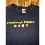 Nike  Pittsburgh Pirates MLB Women's T-shirt V Neck Sz L Large VTG Vintage‎ 2008 Photo 1