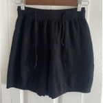 Goodnight Macaroon Goodnight Macroon Women's Small Black Knit Casual Tie‎ Waist Shorts Photo 0