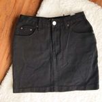 Boohoo Black Denim Skirt Photo 0