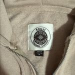 Women's Ashley Vintage Charm Tan Beige Cropped Hooded Utility Zip Up Medium Photo 1