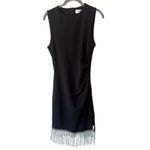 Elliatt NEW  Sleeveless Lace Stretch Crepe Diamante Fringe Mini‎ Dress Size Small Photo 3