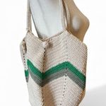 Crochet shoulder bag, NWOT White Photo 0