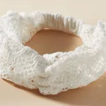 Anthropologie  White Croochet Headband (one size) NEW Photo 0