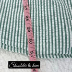 Urban Renewal Urban Outfitters Renewal Puff Sleeve Mini Dress Pinstripe Short Sleeve Small Photo 10