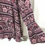 Show Me Your Mumu  Plum Paisley Perveen Pirate Bohemian Tunic Dress Sz XS NWT Photo 4