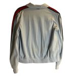 St. John  Sport Velvet Track Red Stripe Front Zip Blue Jacket Size M Photo 1