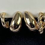 A New Day Gold Tone Hoop Teardrop Twist Earring Set Nickel Free 5 Piece Photo 0