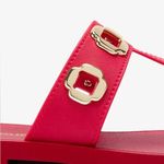 Larroudé Milan Slide Cushioned Sandal (Women), Scarlett Red, Size 8/9, NWT Red Photo 4