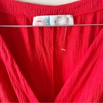 Free People Beach Red Stasia Mini Dress Size Medium Cut Out Sides Stretch Photo 5