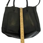 Madewell  The Medium Transport Black Leather Open Tote Bag Photo 5