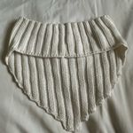 White Ribbed Knit Tube Top Photo 2