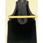 BCBGMAXAZRIA  Top Women Small Blk Velvet Whimsigoth Dark Romantic Vamp Victorian Photo 4