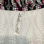 Lulu B Black Pink Geometric Neck Ruffle Neck Sleeveless Dress Size SMALL Photo 7