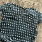 UTILITY Canvas Twill Belted Dress, Denim Blue White Polka Dot Size XS EXCELLENT! Photo 6