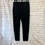 ASOS  Women’s High Waisted Black Denim Straight Leg Jeans‎ Distressed Size 33” Photo 4