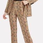 ANINE BING ππ Cigarette Python Trousers ~ Split Cuff Snakeskin Print XS NWT Photo 0