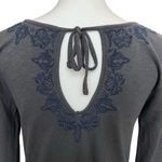 Anthropologie  Saturday Sunday Size Small Dress Gray Embroidered Boho Cottagecore Photo 6