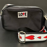 Brighton Love Essentials Crossbody Bag Black with Heart Strap Photo 0