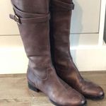 Ecco  tall brown leather boots size 41 Photo 0