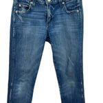 Amo Stix Crop Jeans in Pacific Blue Denim Wash Size 25 Photo 5