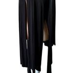Comfy USA Black Modal Jersey Split Back Long Cardigan Lagenlook Artsy M Size M Photo 2