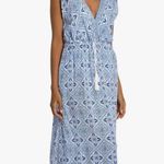 La Blanca NEW  Womens Tie Front Midi Dress Swimsuit Cover up Blue SIze Small Photo 1