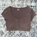Alo Yoga  Blissful Henley Bra Top Photo 1