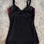 American Vintage Vintage Y2K Rockin Town pink and black glitter tank top size large Photo 4