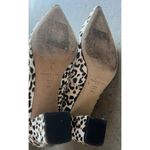Marc Fisher Cheetah Print Heels Size 9M Block Heel Haircalf Pumps Classic Luxury Photo 11
