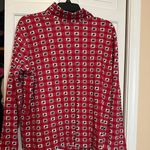 st. john's bay Vintage Large  Holly print Christmas Holiday turtle neck Photo 0