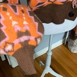 Cider  Orange and Brown Patterned Cardigan Photo 3