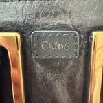 Chloé Vintage Ethel Black and Gold Two Way Handbag, Small Photo 4