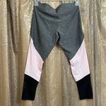 PINK - Victoria's Secret PINK Victoria’s Secret Ultimate gray/light pink/black mesh legging, size M, NWOT Photo 6