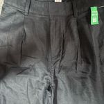 Gap  Black Pleated Linen Pants size 12 NWT Photo 3
