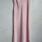 Urban Outfitters  Pink Satin Strapless Midi Dress Sz M Photo 10