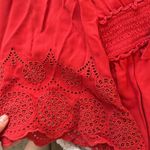 American Eagle  Red Tie Romper Photo 2
