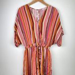 Lush Clothing Lush Shorts Multi-colored Striped Romper - Size Small Photo 1