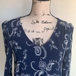 Soprano  Navy Embroidered Cut Out Tunic Dress Photo 3