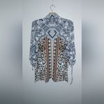 Peter Nygard Nygard M Animal Print Open Front Tunic Length Top Photo 1