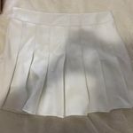 White Pleated Skirt Size XL Photo 0