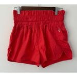 Free People FP Movement The Way Home Shorts Women's Sz Medium Red Activewear Photo 2