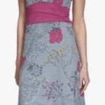 Patagonia Margot Organic Cotton Dress in Grey Pink Floral Sleeveless, Small Photo 0