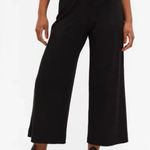 Divided H&M  Black Ribbed Elastic waist Summer Wide Leg Cropped
Pants Casual Photo 0