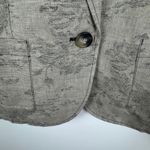 Coldwater Creek Floral Tapestry Linen Cotton Blazer Size 12 Jacket Boho Neutral Photo 1