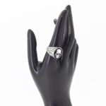 Statement Skull Signet Ring Silver Photo 3