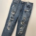 c'est toi  DISTRESSED BOYFRIEND JEANS Raw hem sz 9/28 Photo 5