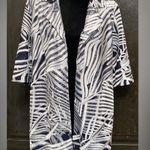 Chico's Chico Black/silver jacket. 1/4 length sleeves. M Photo 0